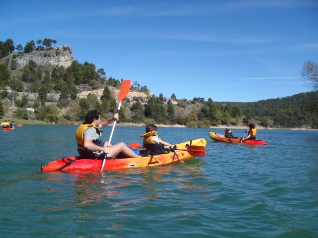  Kayaking in a reservoir 